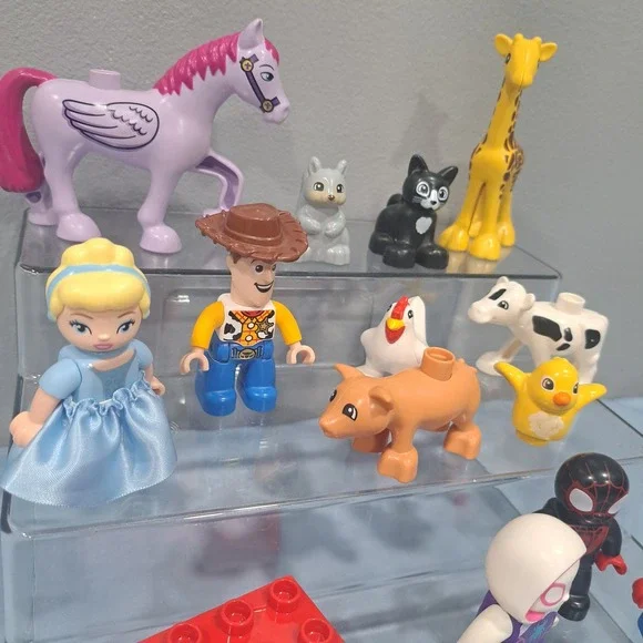 LEGO Duplo Figure Animal Lot Spider-Man Woody Cinderella Animals 16pc - Picture 3 of 4